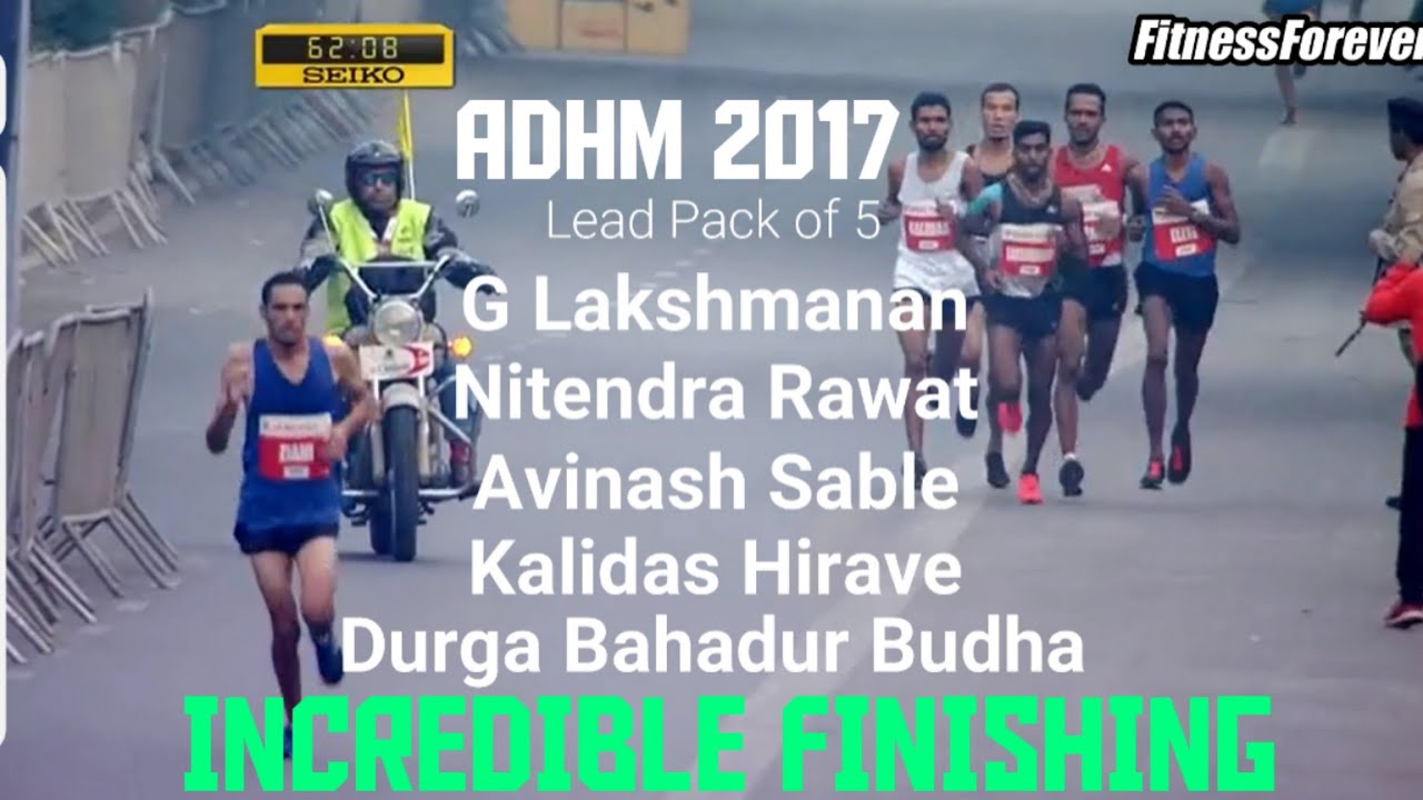 NITENDRA RAWAT, AVINASH SABLE & G LAKSHMANAN - DRAMATIC AND INCREDIBLE FINISHING AT ADHM 2017