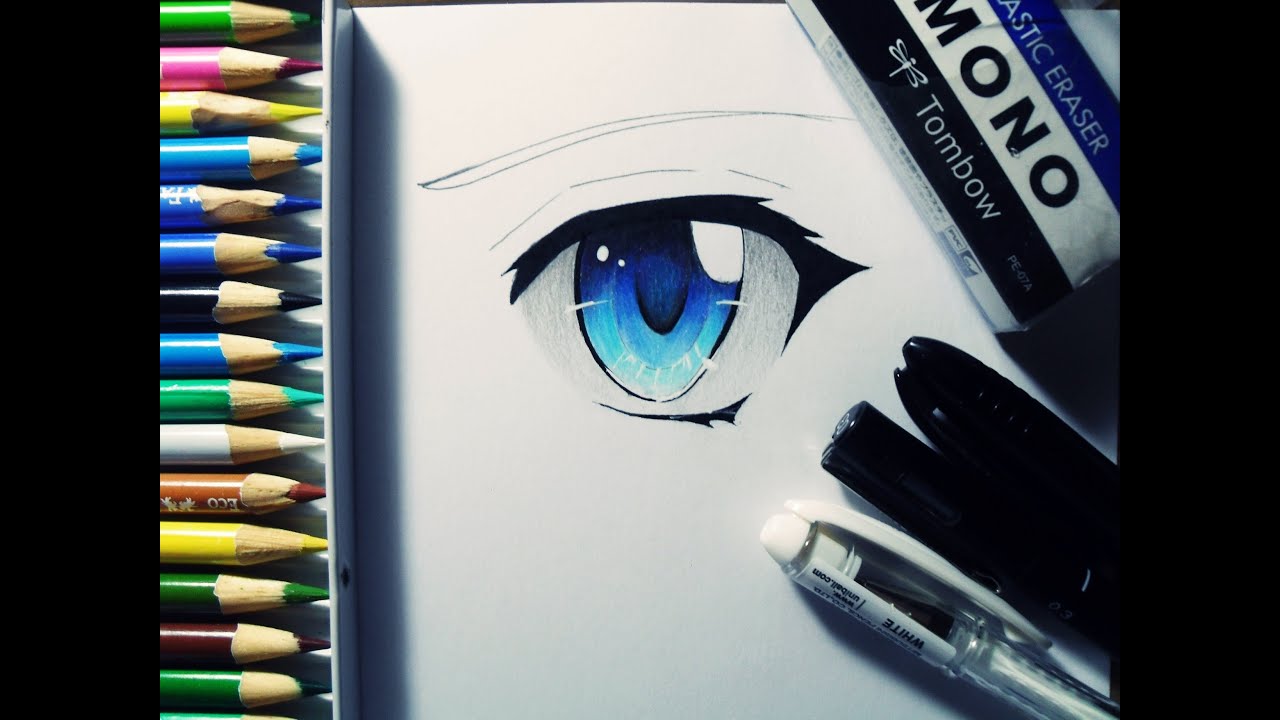 [Tutorial] Como colorir olho com lápis de cor