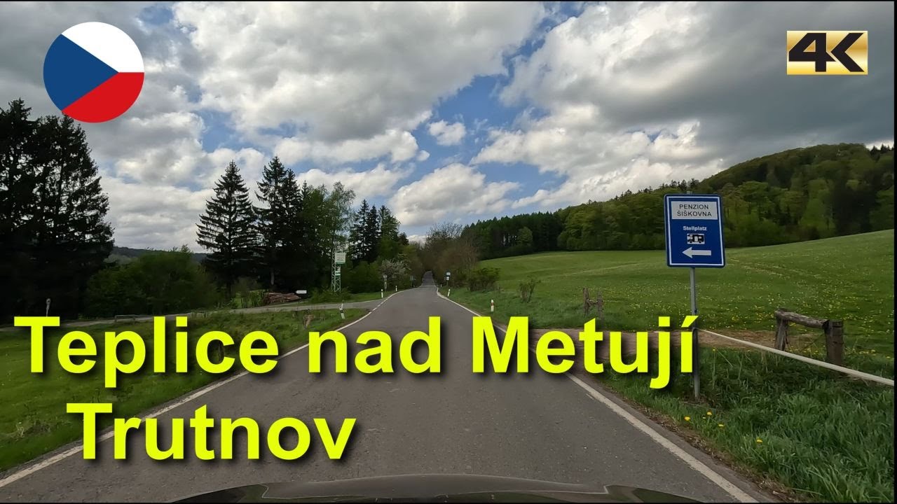 Driving from Teplice nad Metují to Trutnov | spring 2024 | 4K