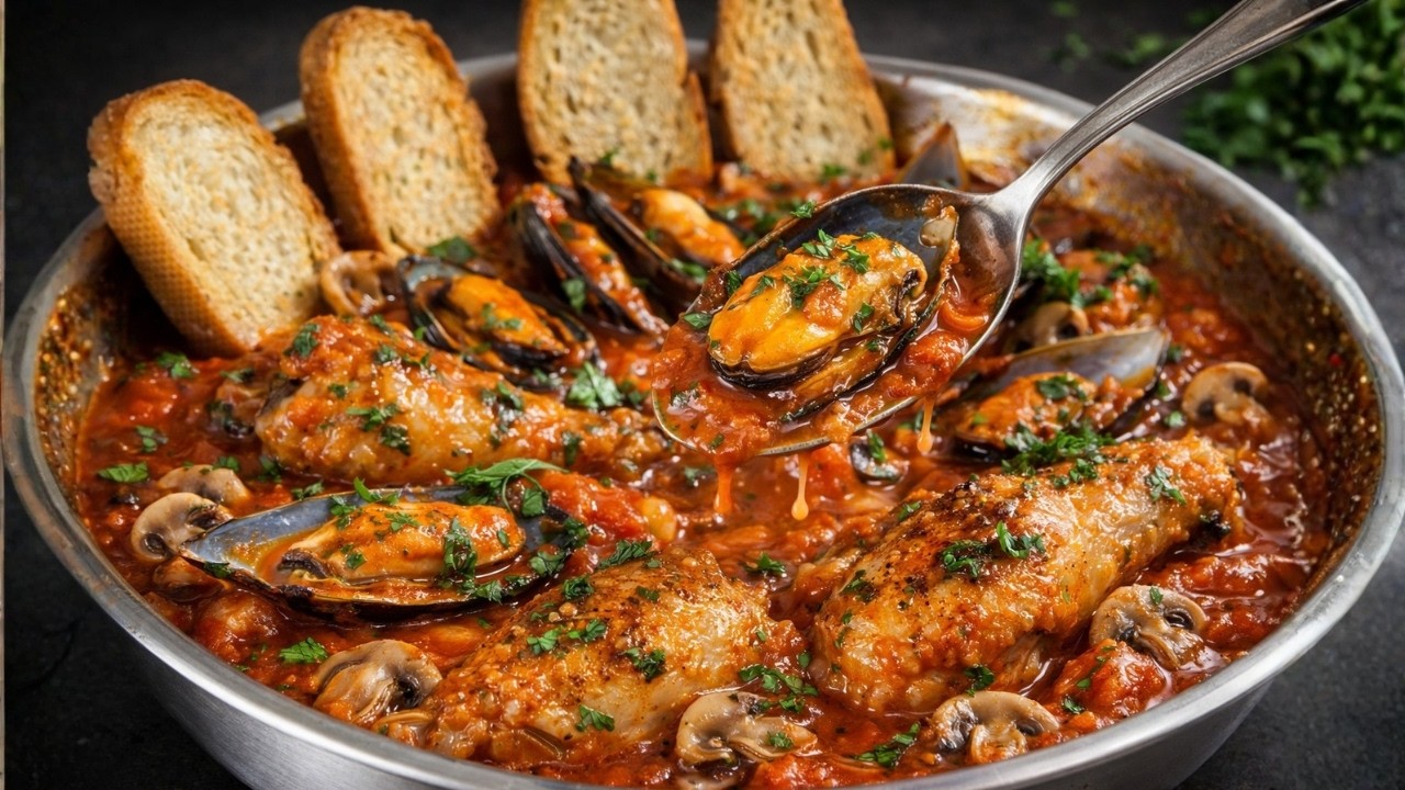 ¡Nunca me habían quedado unos Mejillones en Salsa tan ricos! Fáciles y cremosos
