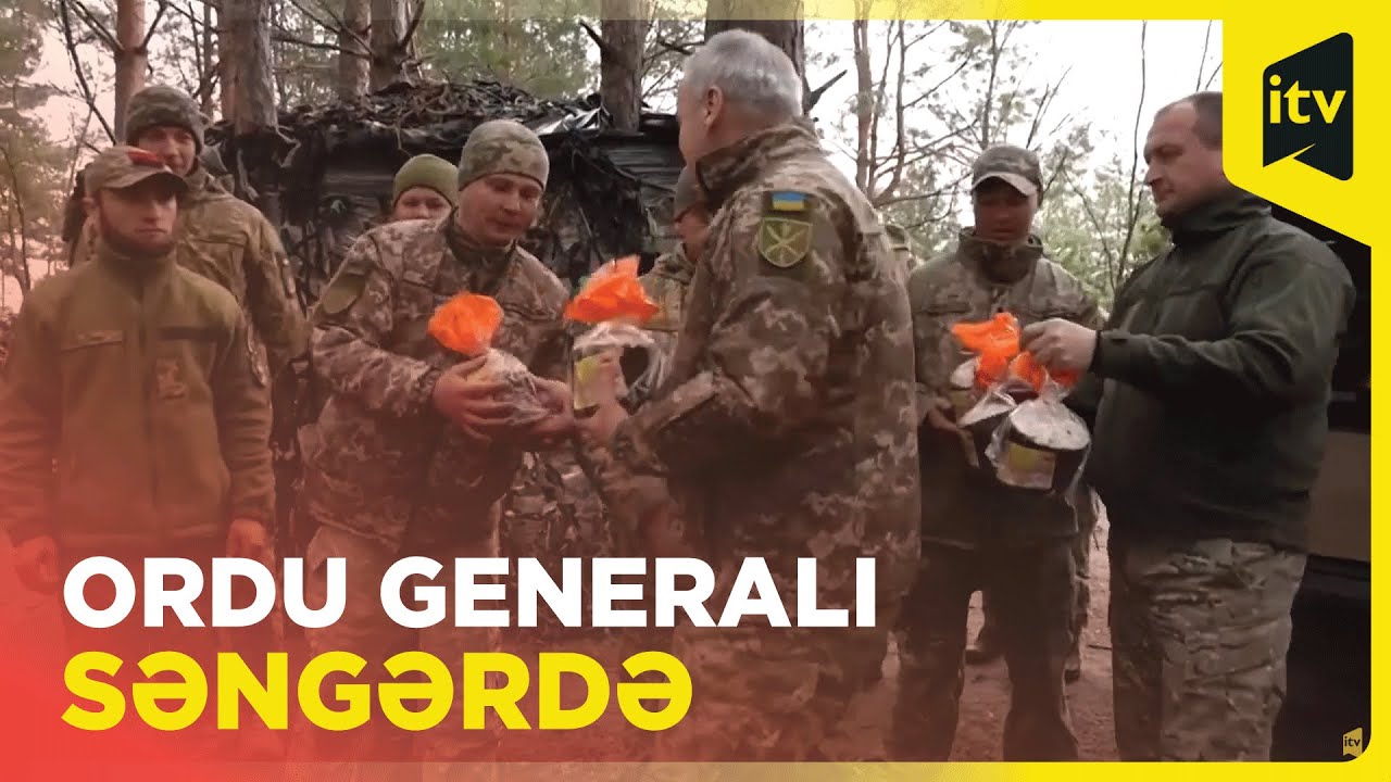 Ukraynanın ordu generalı Serhiy Nayev səngərə gəldi