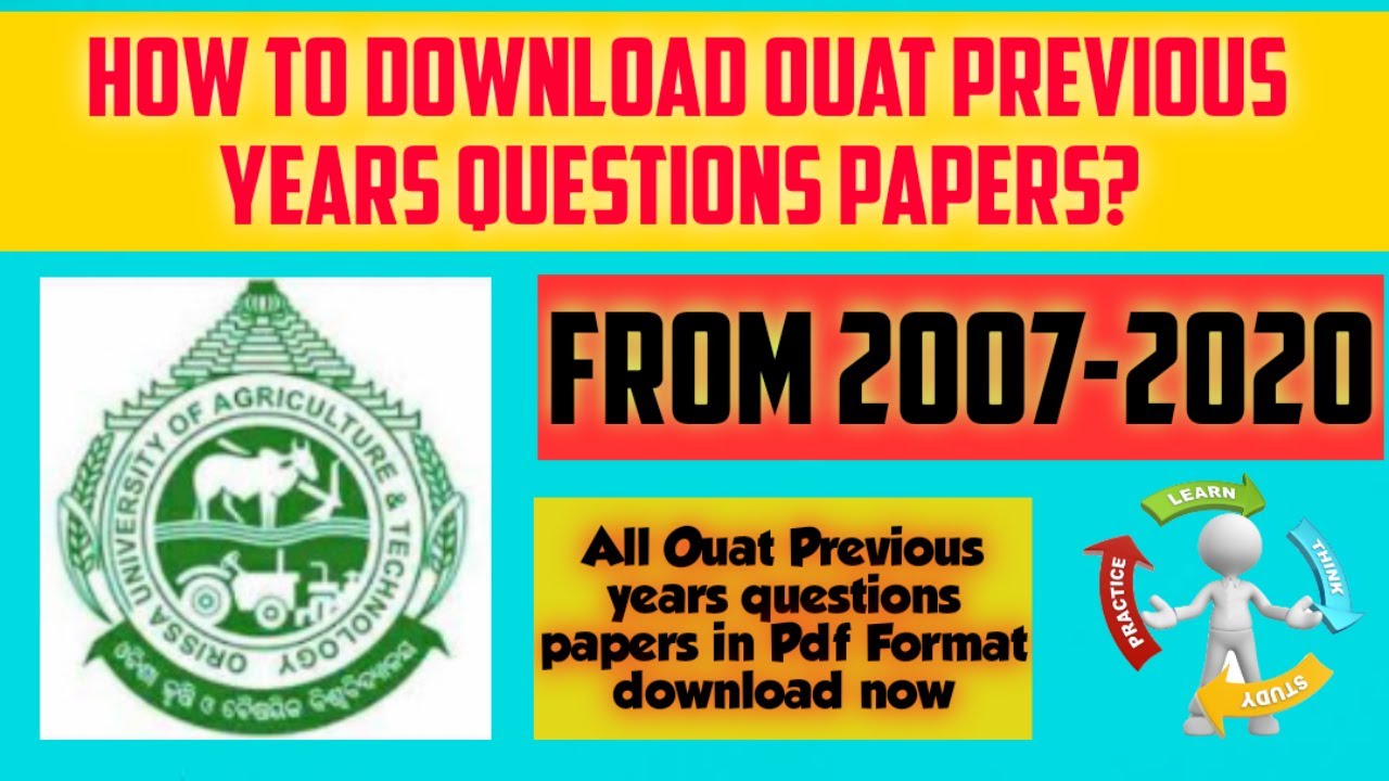 Ouat Previous Years Question Papers || How to download Ouat Previous Years Questions Papers