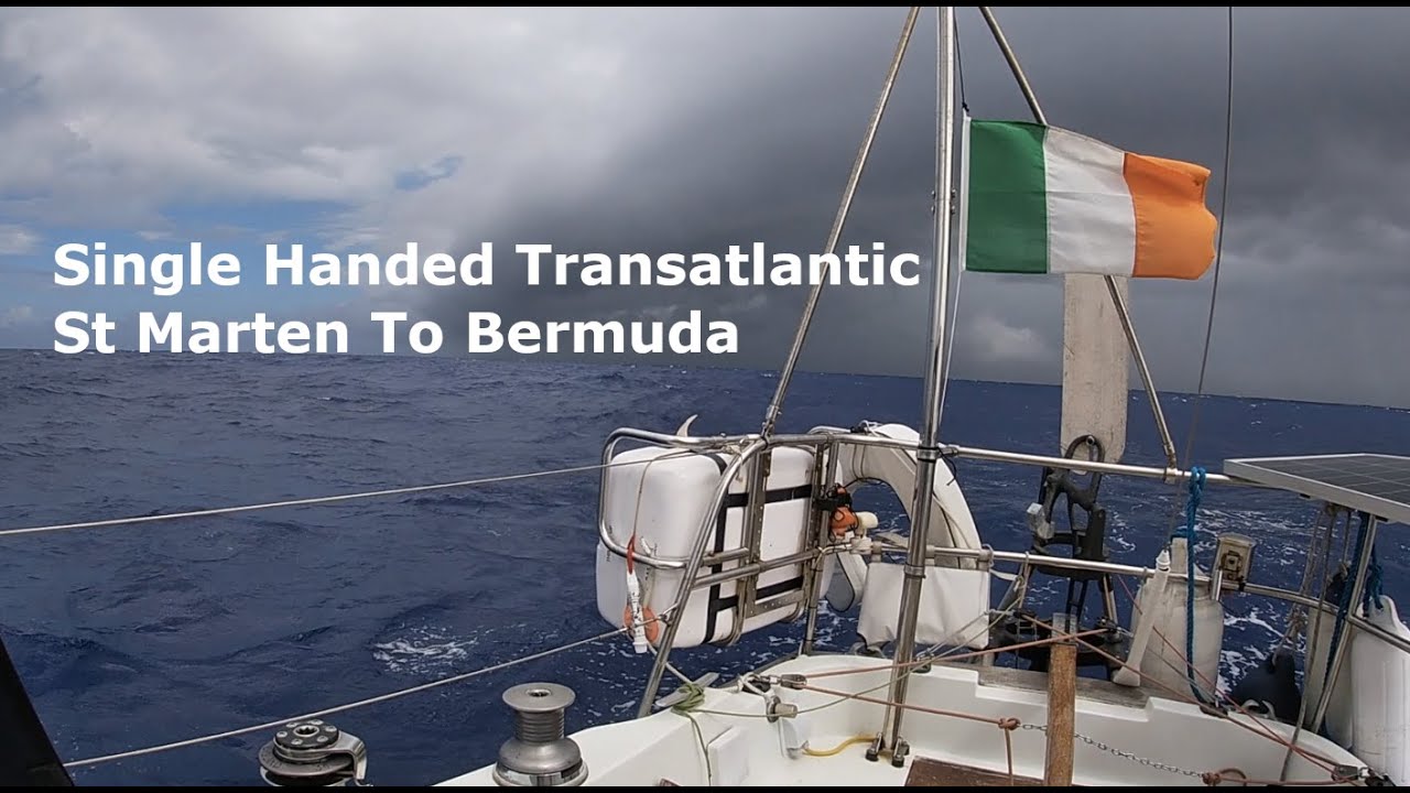 Single Handed Offshore Sailing-St Marten to Bermuda-2nd transatlantic crossing-squalls-lightning