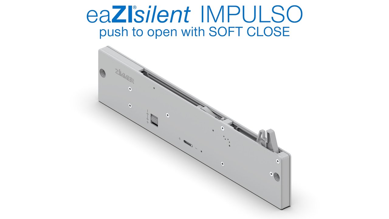 Feel the difference: Push-to-open with SOFT CLOSE | eaZI®silent IMPULSO | Product features