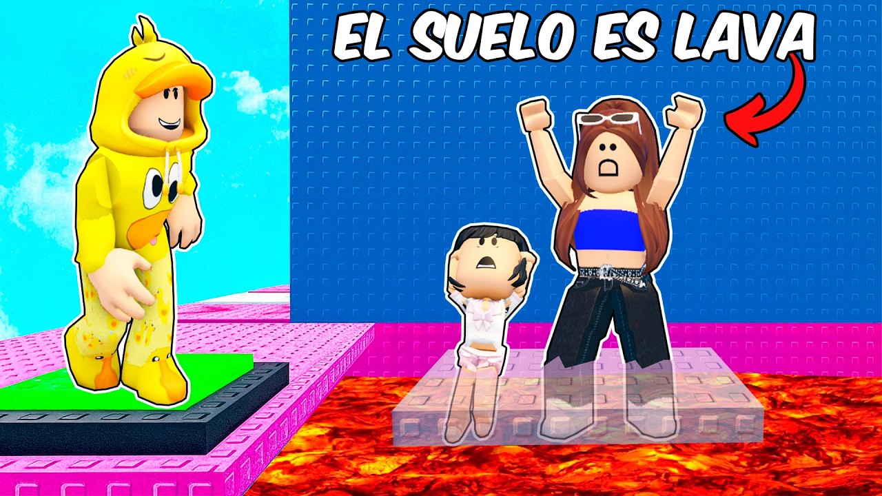 JUGAMOS LA TORRE M&Aacute;S TROLL pero EL SUELO ES LAVA en ROBLOX!