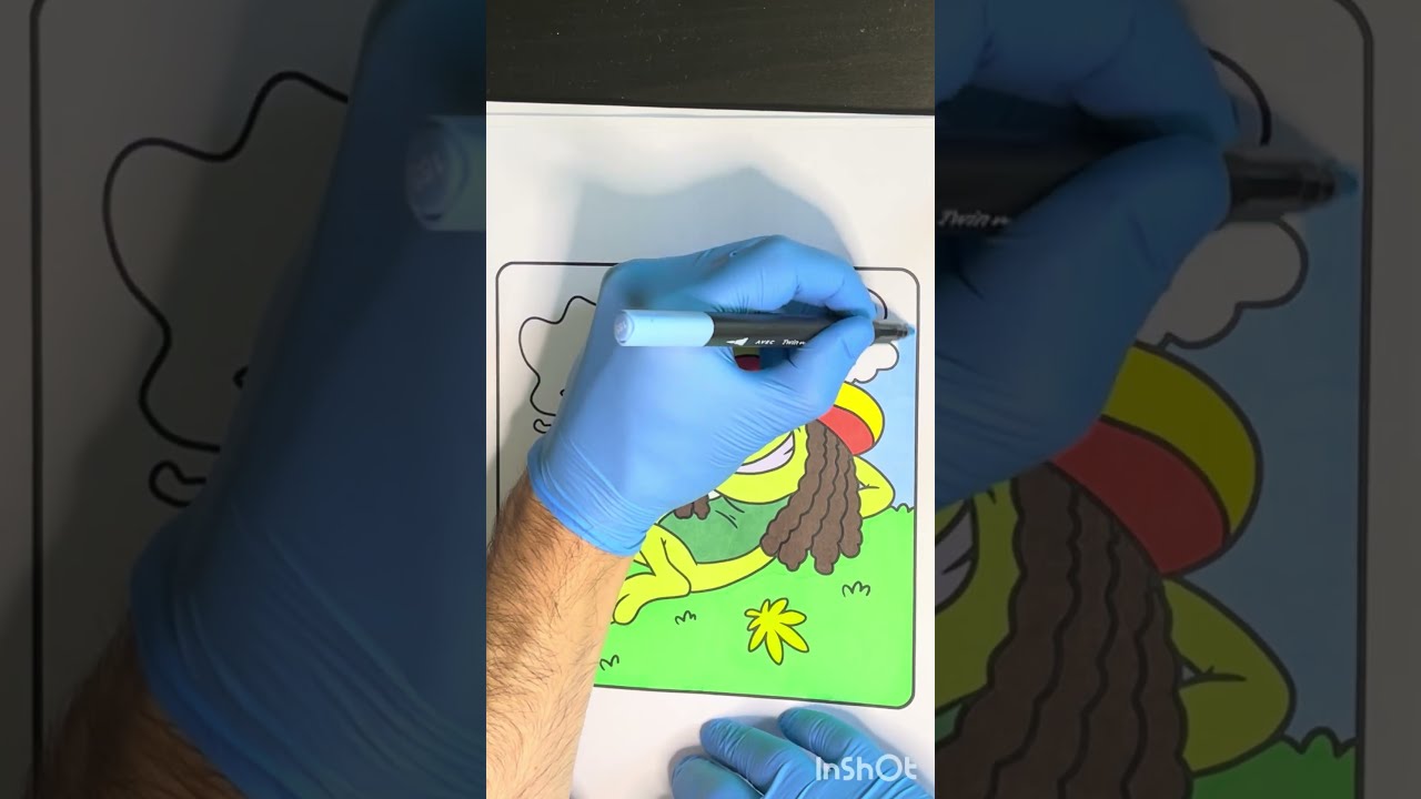 Speed-coloring &ldquo;Stoned Toad&rdquo; from the &ldquo;Stoner Coloring Book For Adults&rdquo;  #coloringbook