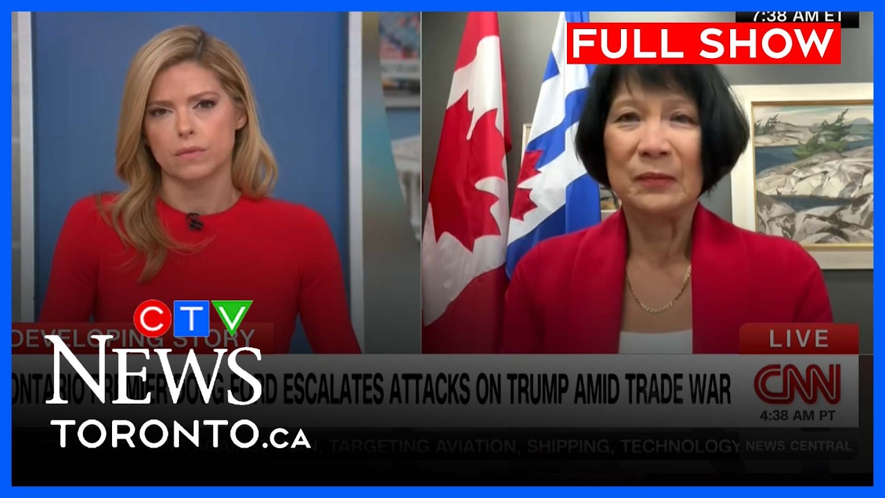 Ford, Chow speak on American news to talk trade war | CTV News Toronto at Noon for Aug. 26, 2026
