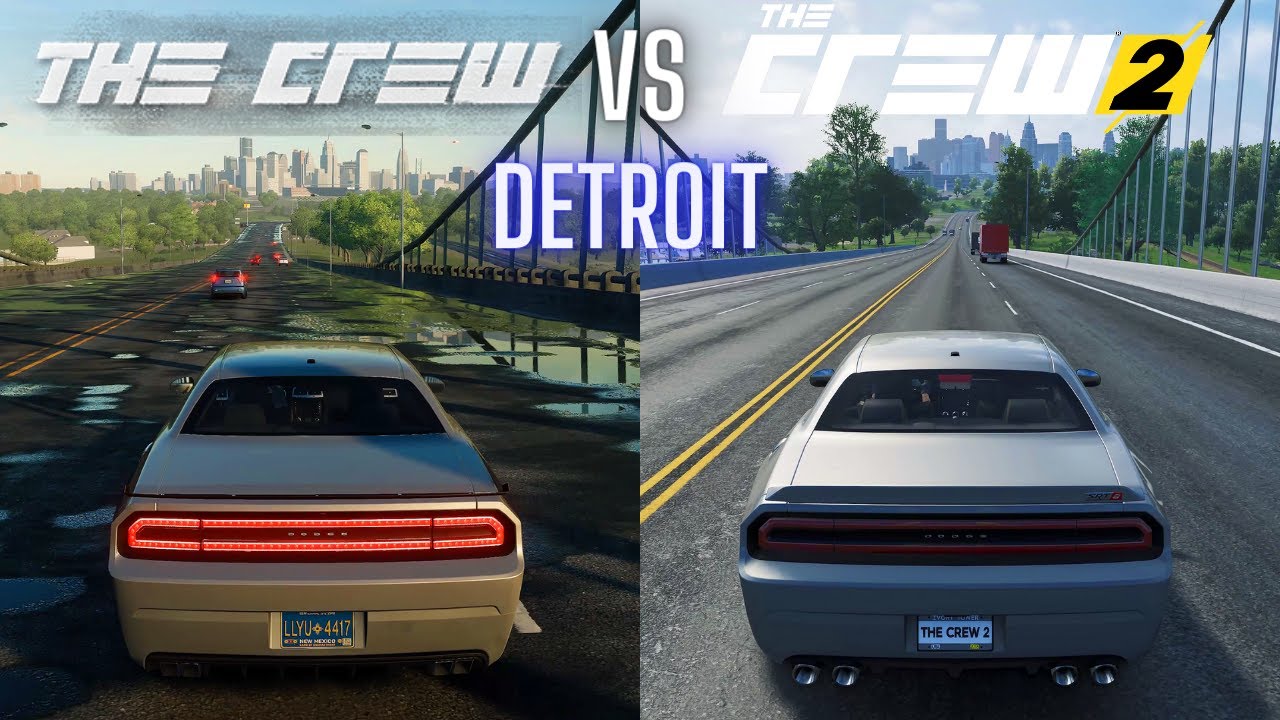 The Crew vs The Crew 2 | ⭐DETROIT Direct Comparison⭐ | Attention to Details & Graphics  [PC-4K]