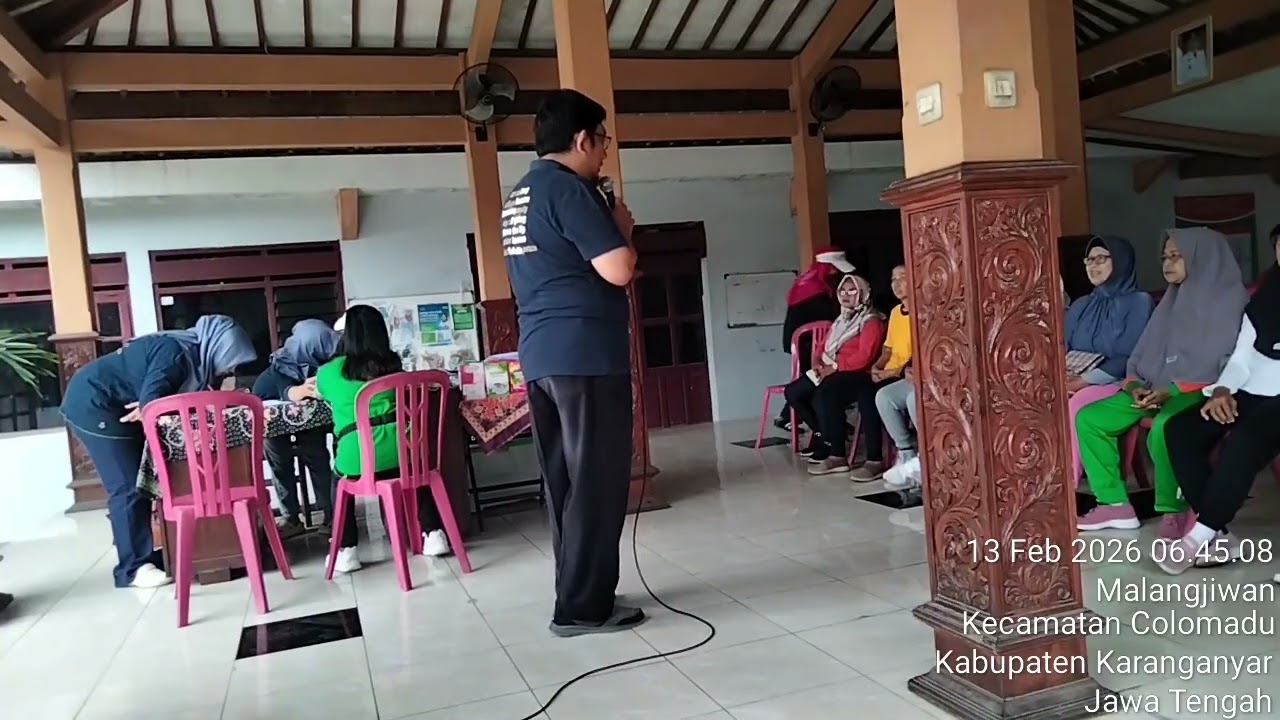 Edukasi senam prolanis Yudistira 1 di kelurahan Malangjiwan 13 Februari 2026