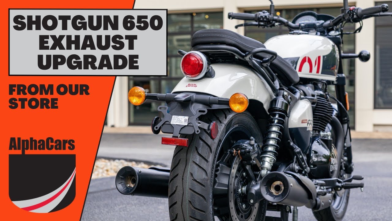 Royal Enfield Shotgun 650: Rhino Racing Exhaust Sound Test!