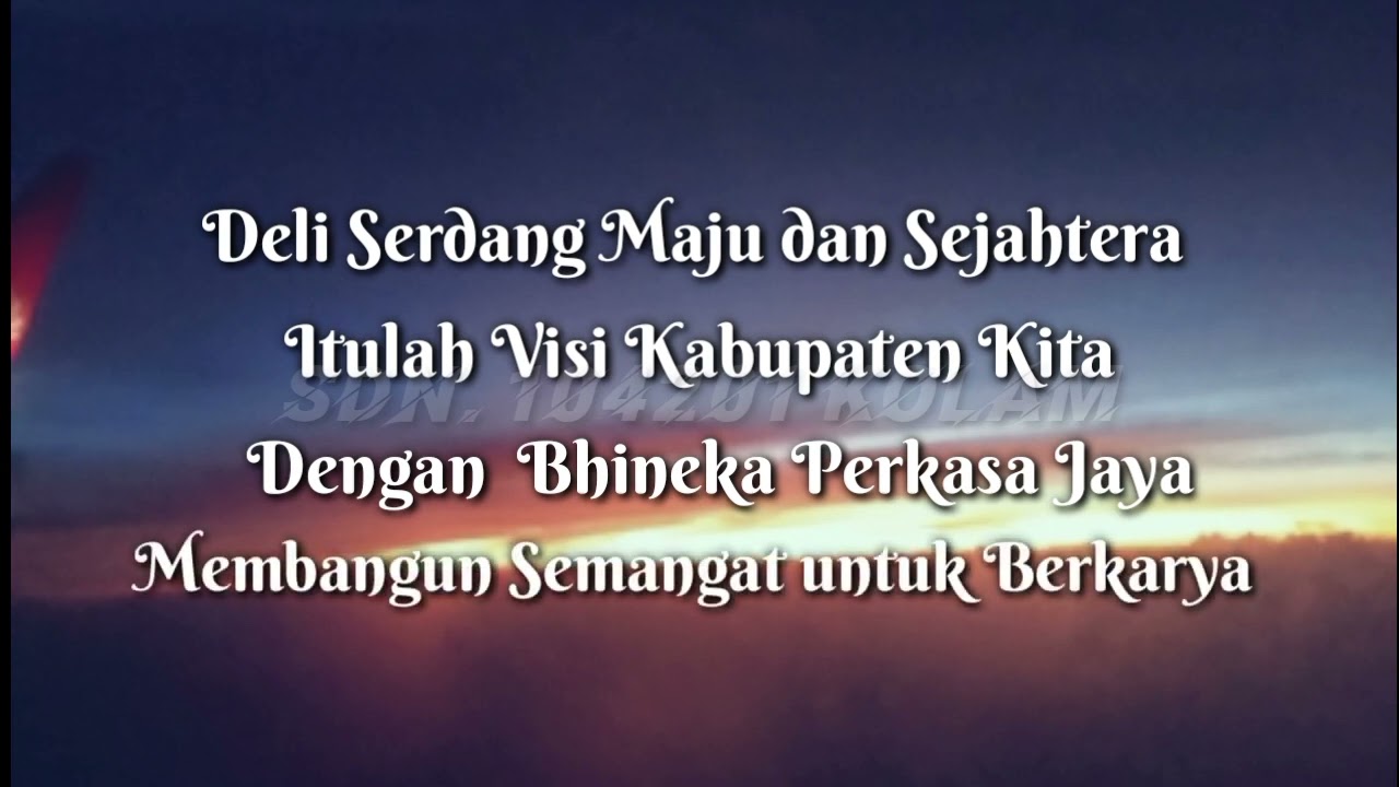 Mars Deli Serdang ( Lirik )