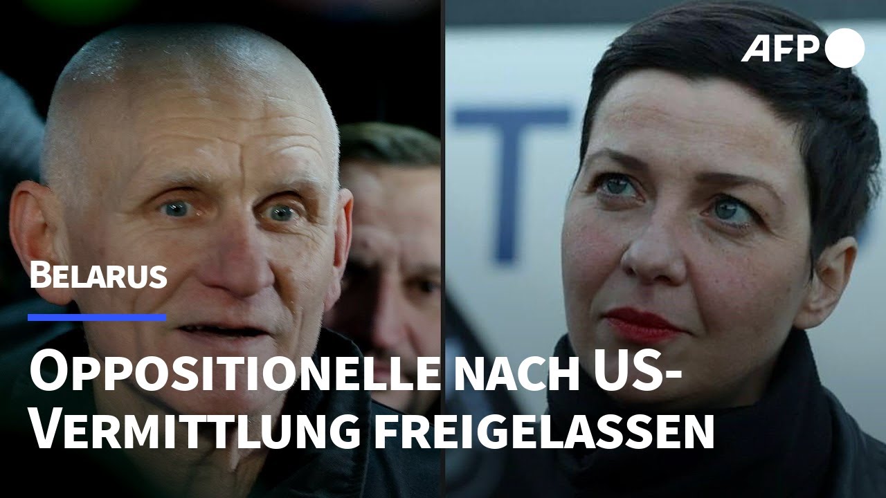 Belarussische Oppositionelle Bjaljazki und Kolesnikowa freigelassen | AFP