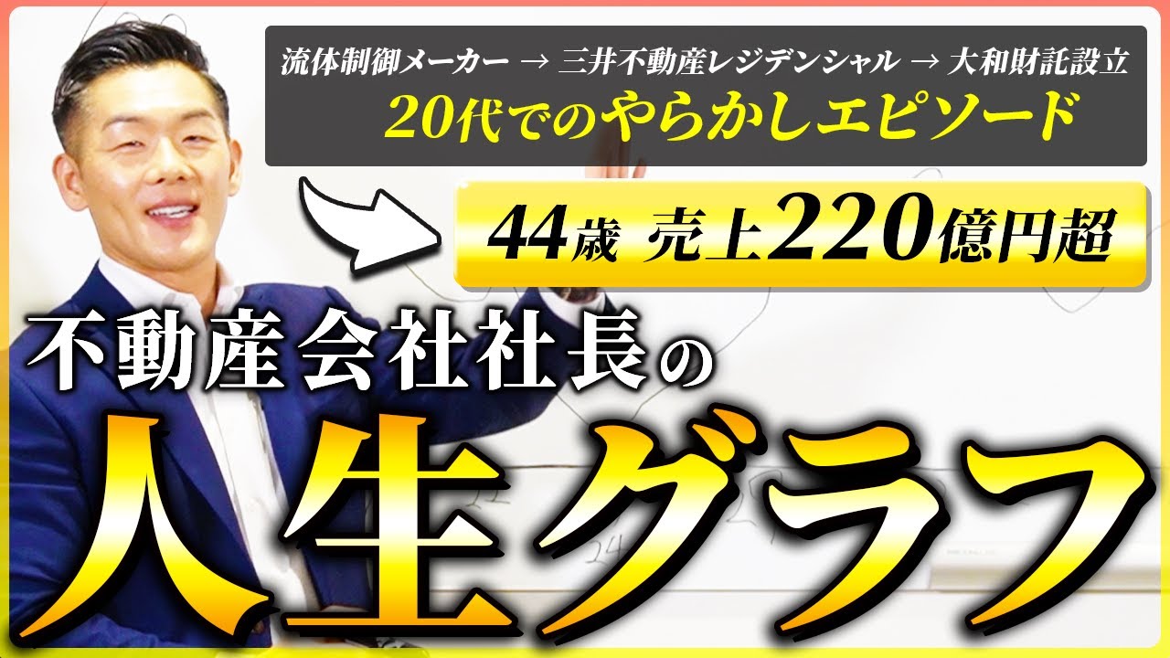 【大公開】売上220億円企業CEOの人生をグラフで振り返ってもらった。