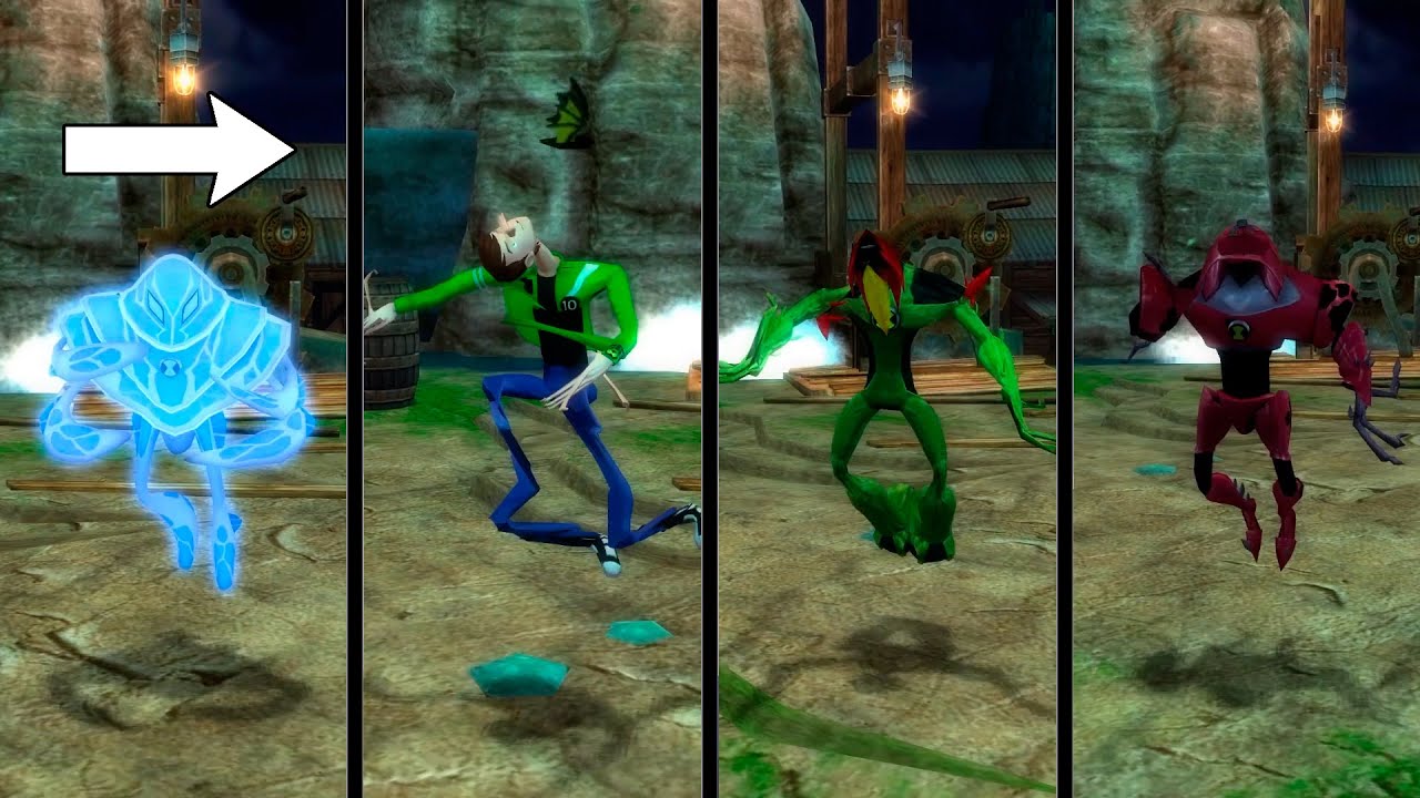 Dodge Animation Swap to Amphibian for All Characters in Ben 10 UACD