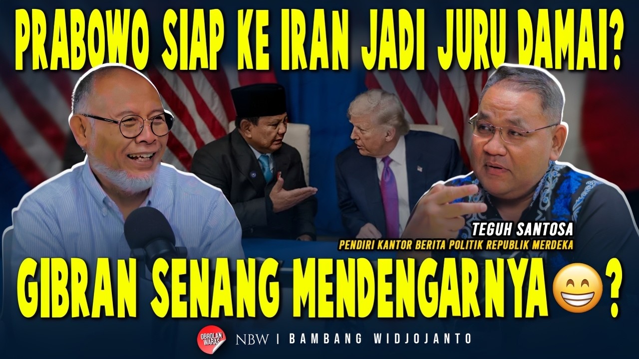 PRABOWO SIAP KE IRAN JADI JURU DAMAI? GIBRAN SENANG MENDENGARNYA😁?
