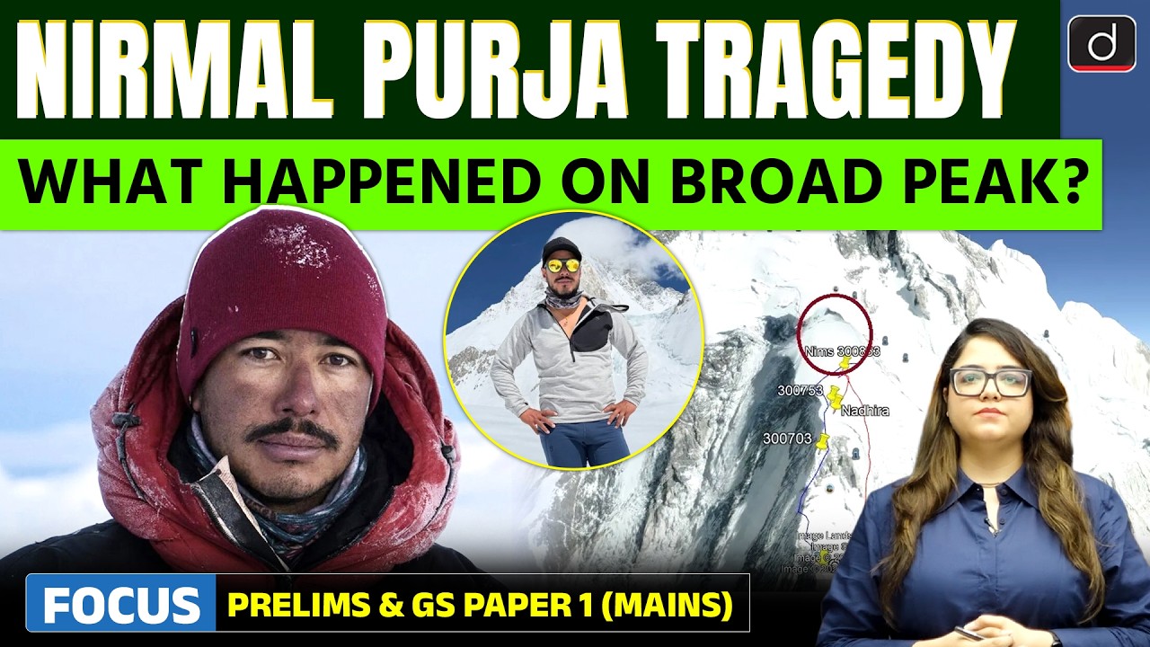 Broad Peak Avalanche Explained | Nirmal Purja Tragedy | Latest Update | Drishti IAS English