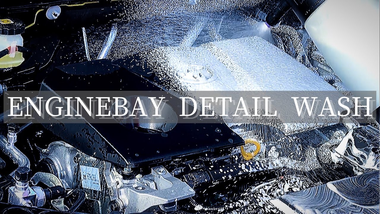 engine bay detail wash エンジンルームを洗車して綺麗にする方法