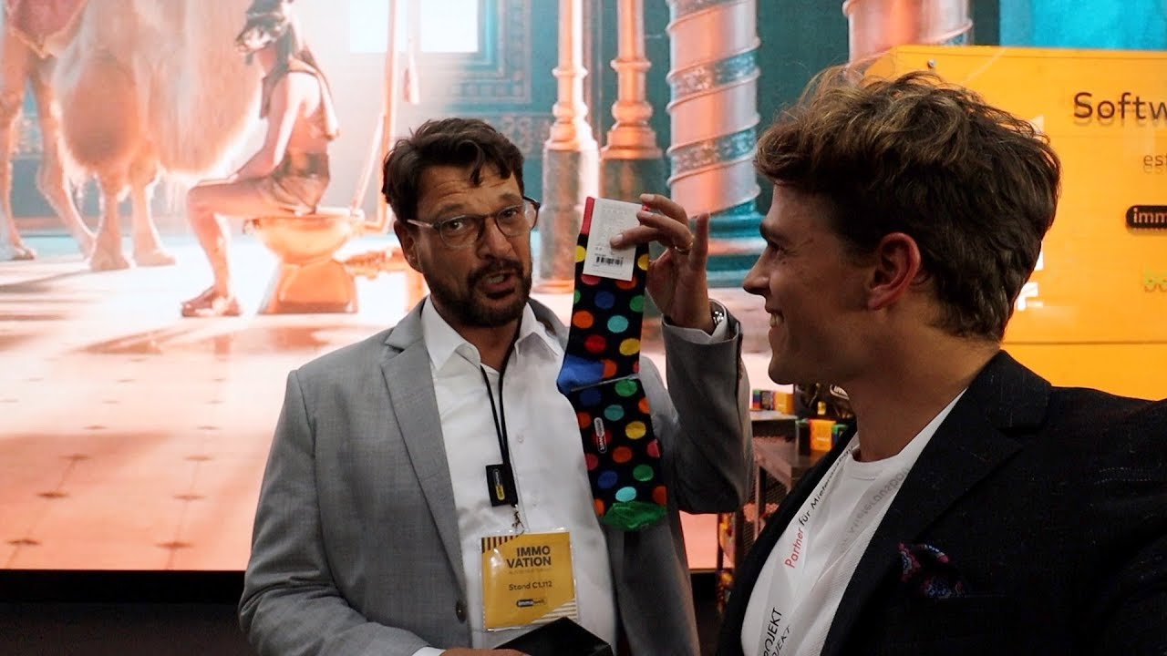 Bunter Immobilien- und Sockenspa&szlig; bei Immowelt | ExpoReal 2018