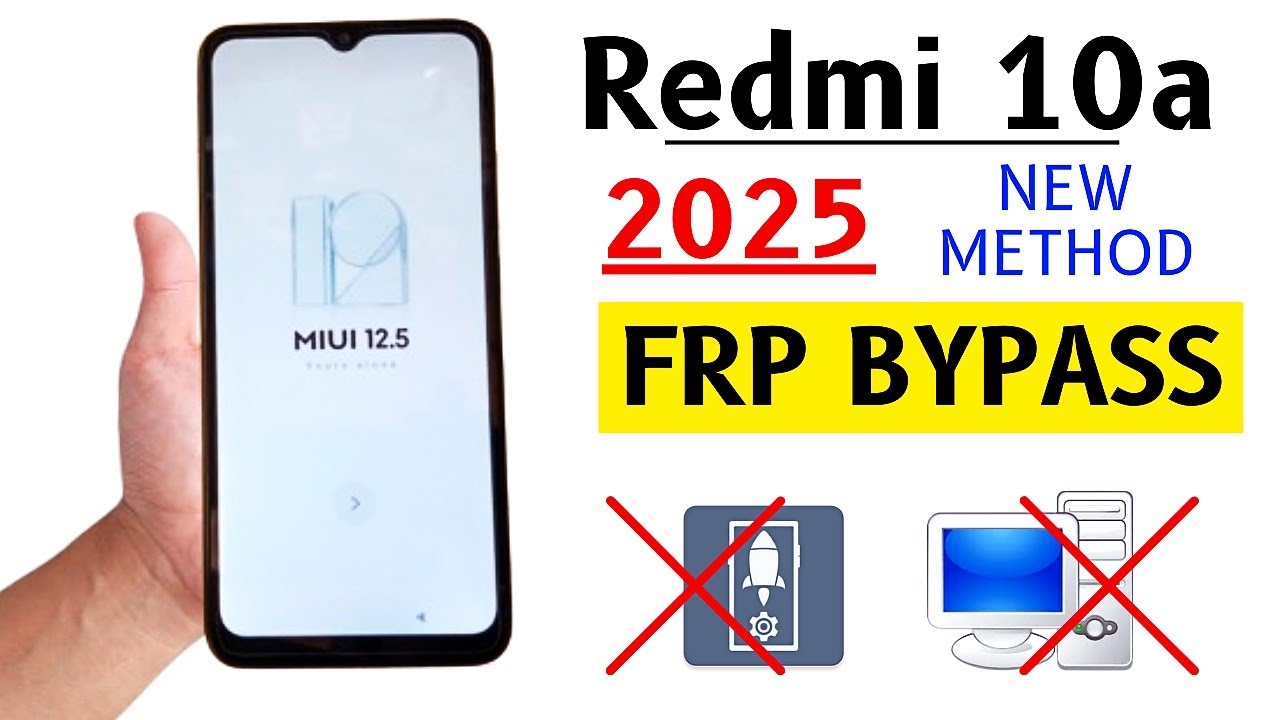 Redmi 10a Miui 12.5 Frp Bypass 2025 Without PC - Without Second Space - Without Activity Launcher