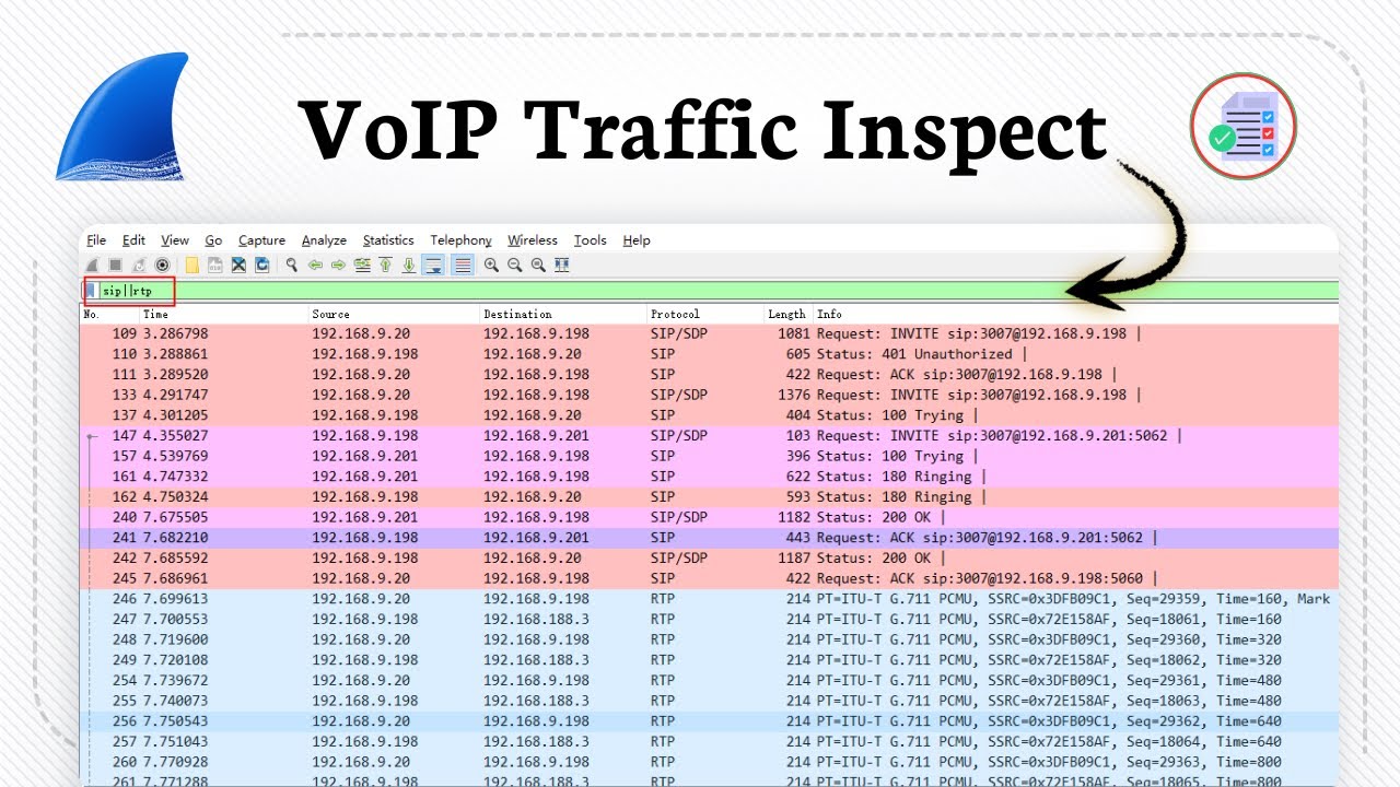 Как анализировать SIP-звонки в Wireshark (VoIP Monitor)