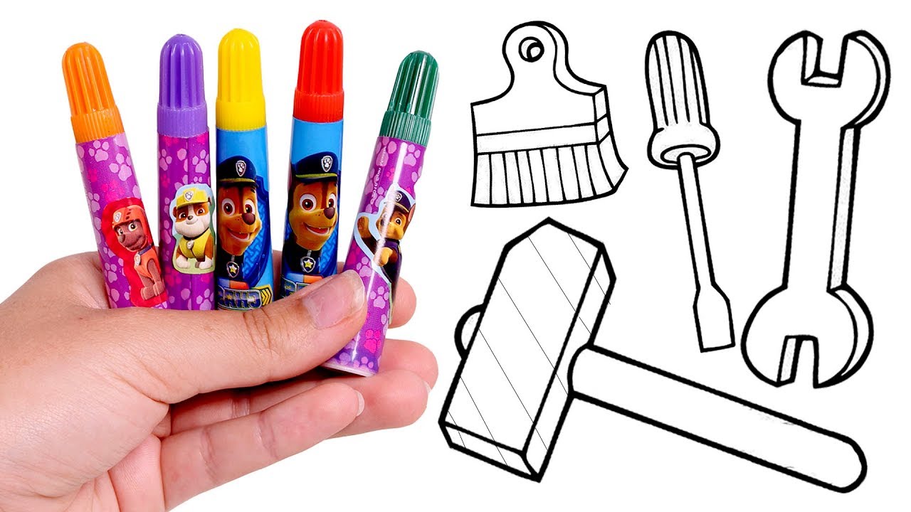 DRAW AND COLOR ⚡🌈 Coloring in Picture of Superhero Tools | Coloring Book