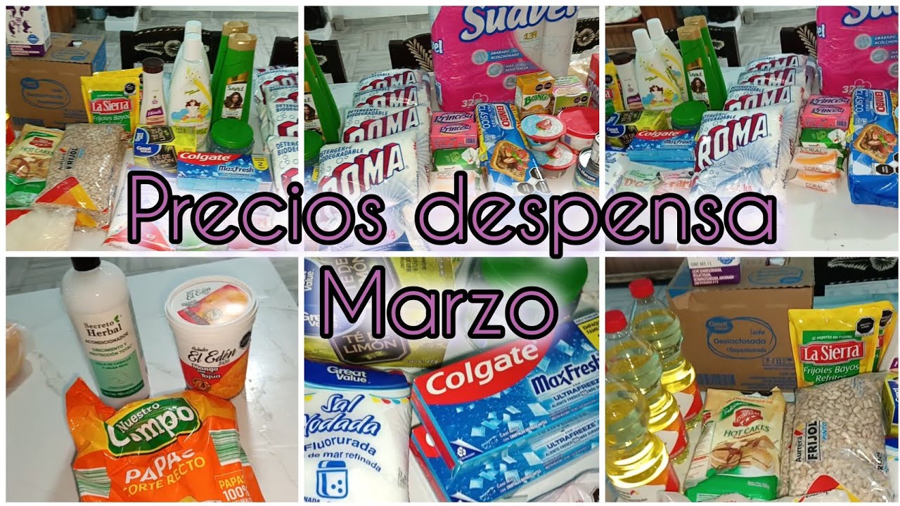 Precios, productos despensa mensual 2026