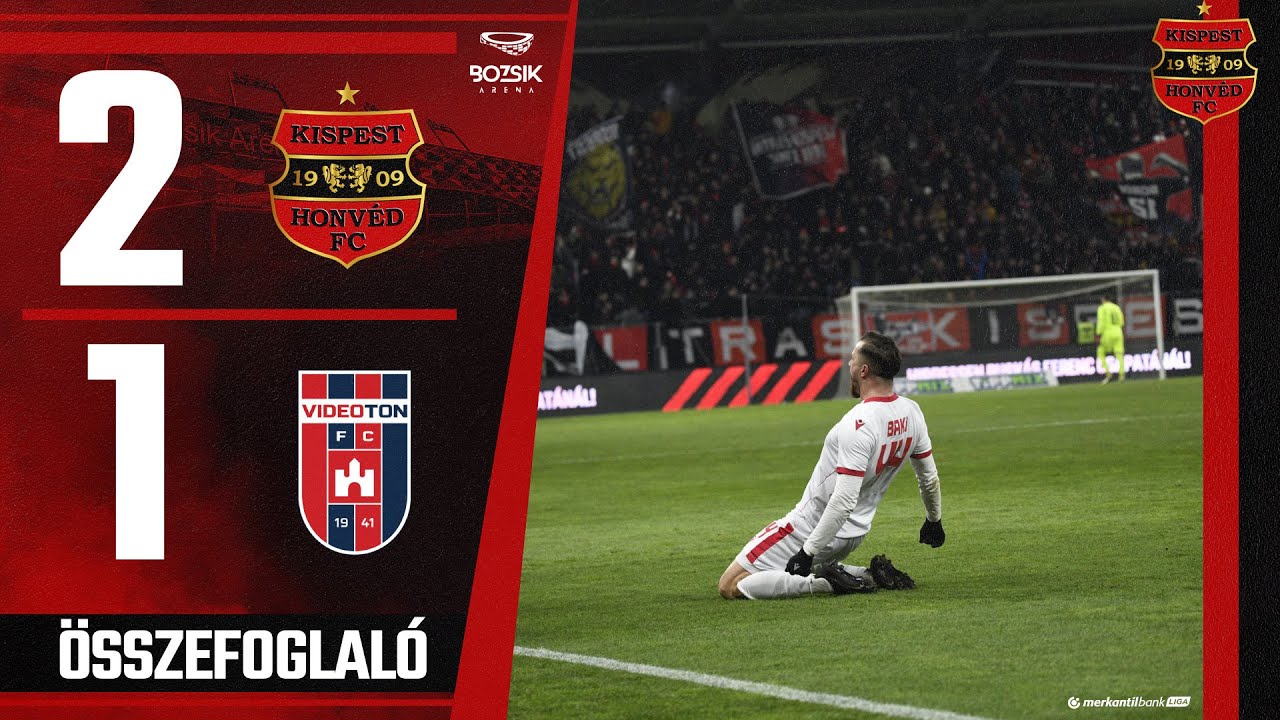 Budapest Honvéd FC - Videoton FC Fehérvár 2-1(1-1), Merkantil Bank Liga 16. forduló - összefoglaló