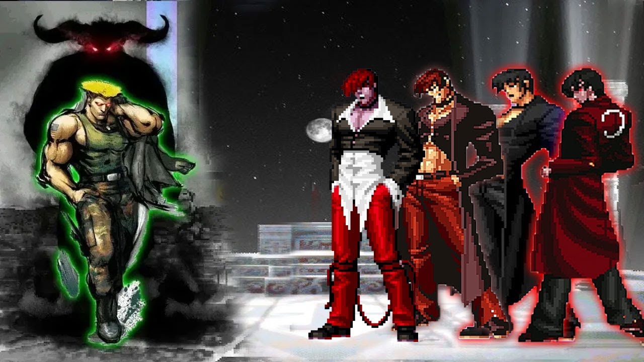 [KOF Mugen] Guile L Vs Iori Yagami Team
