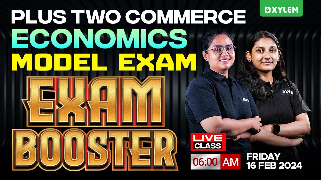 Plus Two Economics - Model Exam | Booster | Xylem Plus Two Commerce