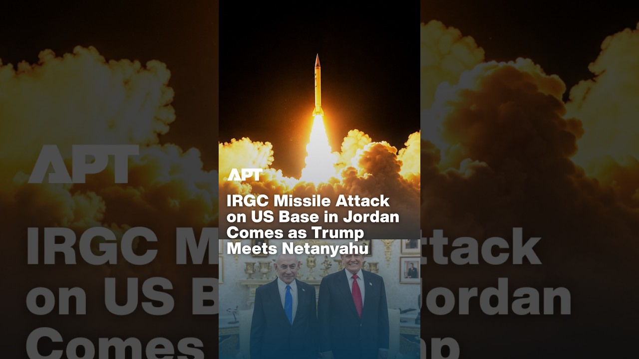 WATCH: IRGC Launches Missiles at US Base in Jordan as Trump Hosts Netanyahu | APT