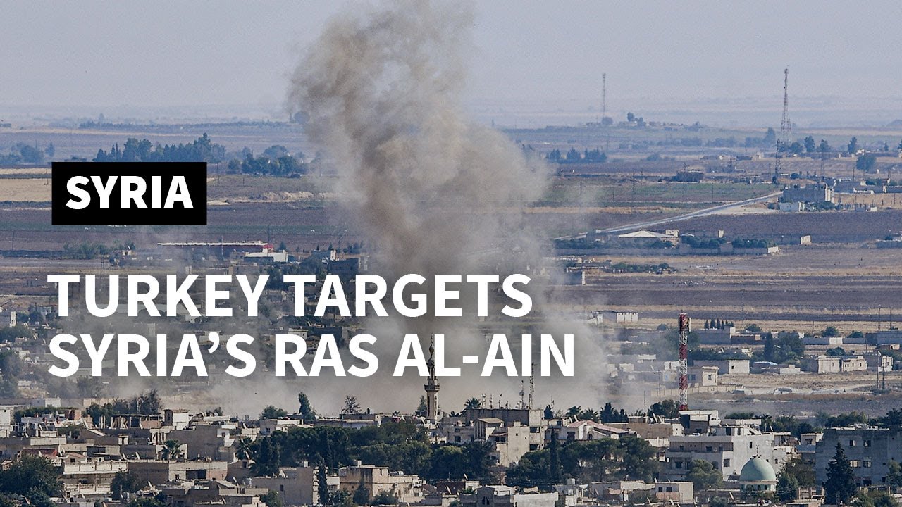 Smoke rises from Syria's Ras al-Ain after intense Turkish fire | AFP