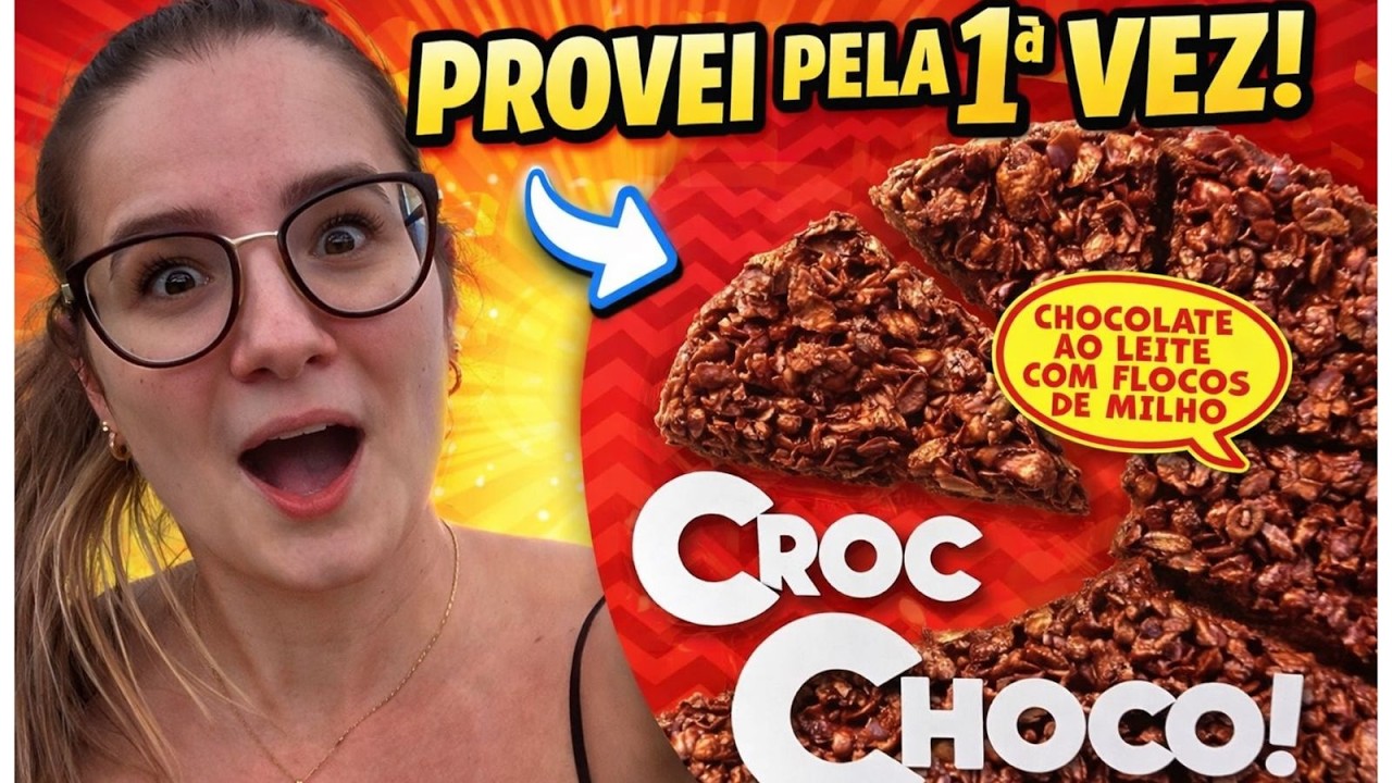 ASMR experimentando Croc Choco da Nissin #asmr