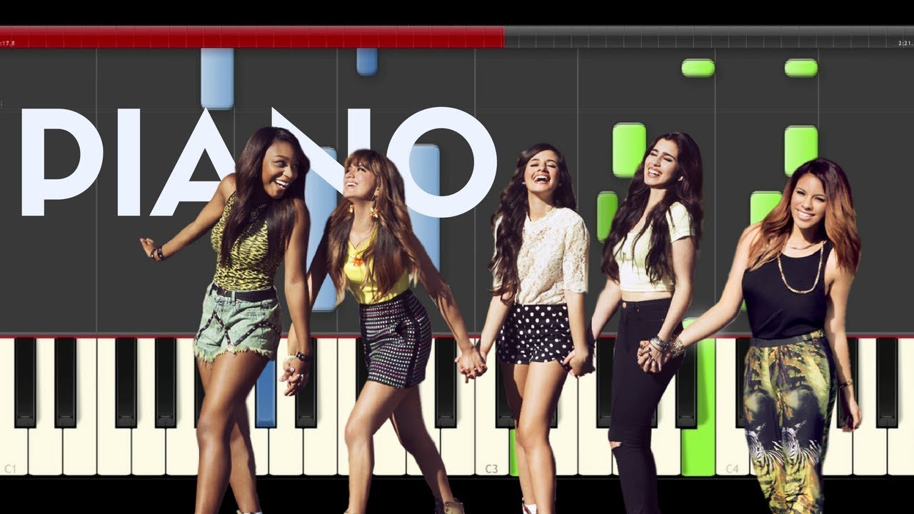 Fifth Harmony Flex Fetty Wap All in my Head piano midi tutorial sheet  cover how to play karaoke