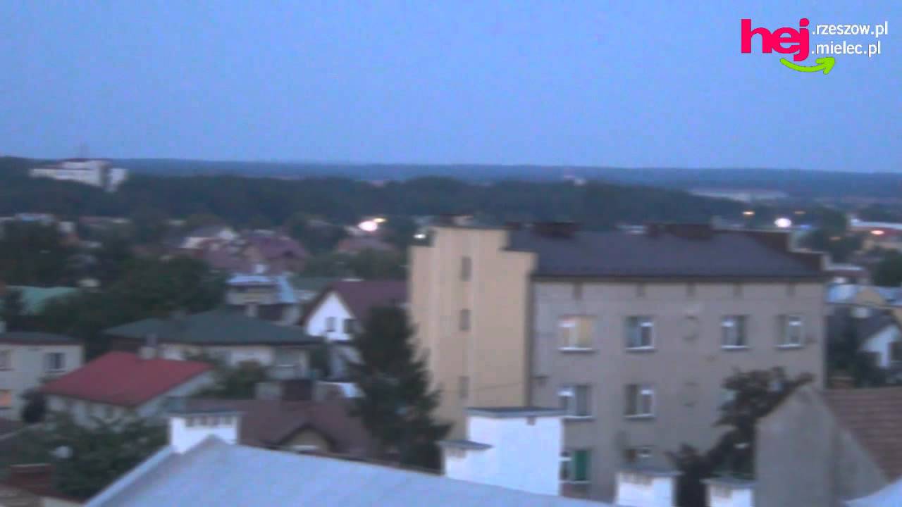 Rynek w Mielcu z lotu ptaka