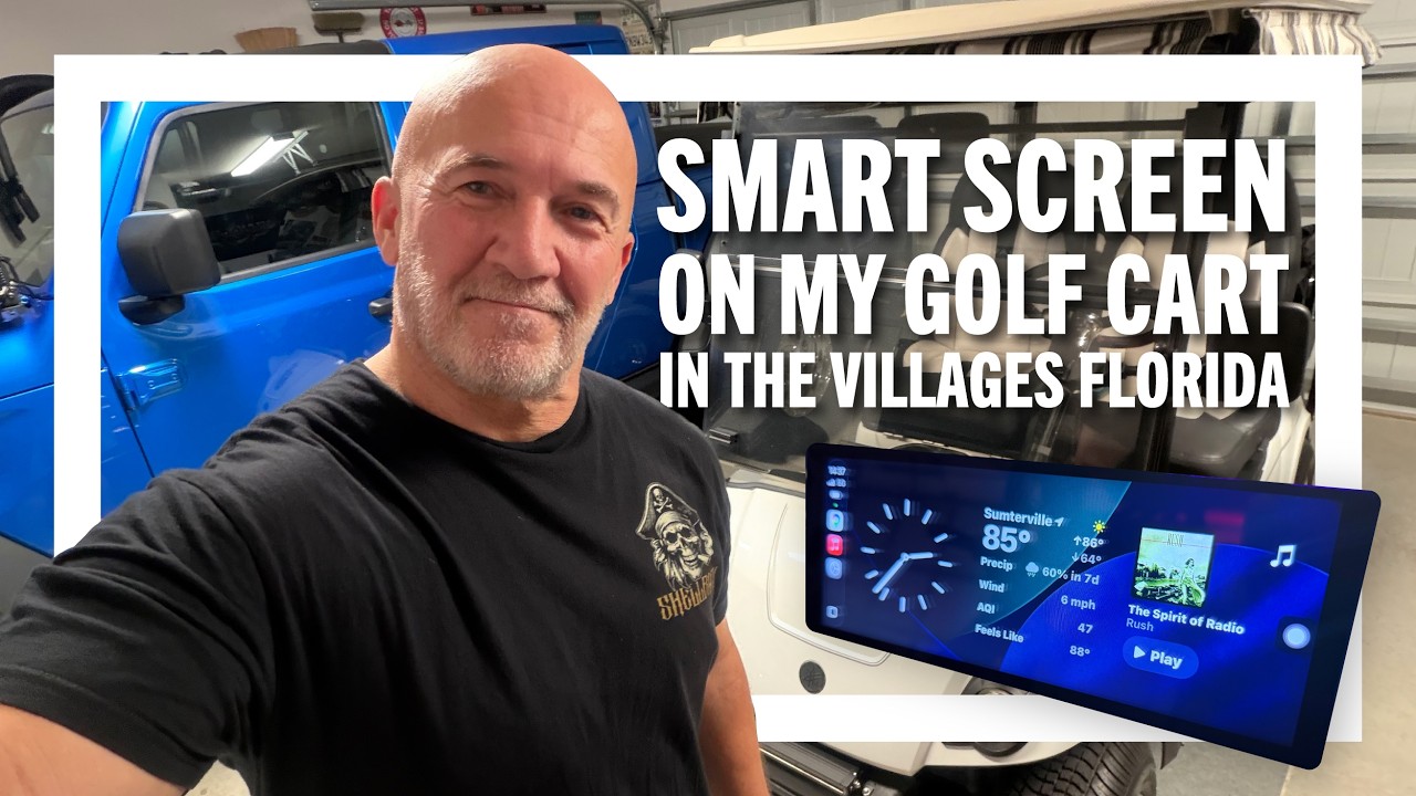 👍 New Smart Screen on my Golf Cart | The Villages Florida #golfcart #smartscreen #thevillages #2026