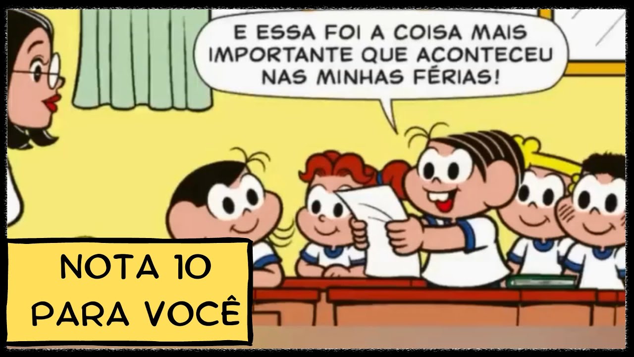 TURMA DA MÔNICA NA ESCOLA - CONFUSÃO NA REDAÇÃO QUADRINHOS DUBLADOS