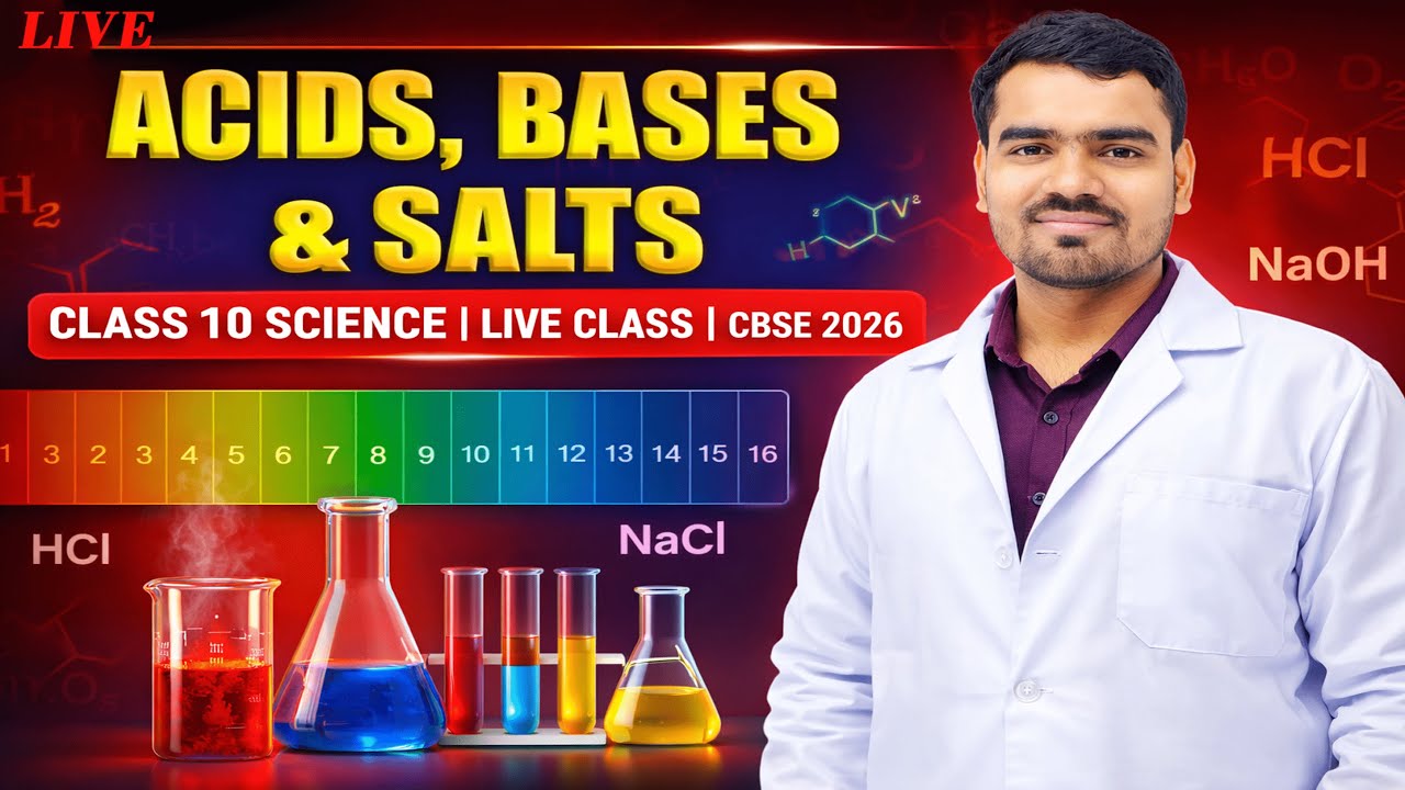 Acids, Bases & Salts | Class 10 Science | ONE SHOT | NCERT | Board #cbse2026 #class10 #science