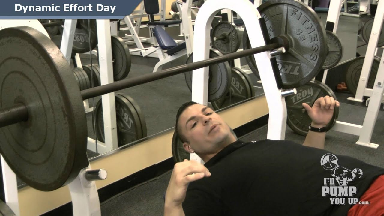 Dynamic Effort Day Method using Speed Flat Bench Presses
