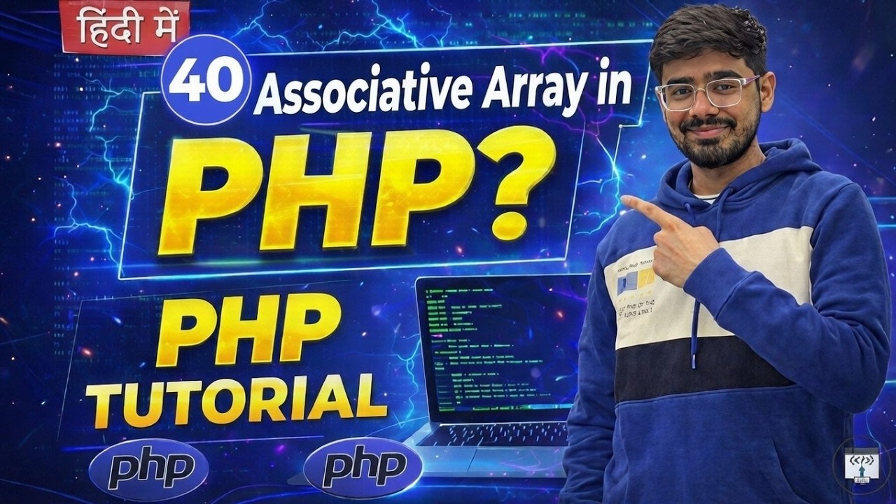 #40 PHP Tutorial in Hindi | Associative Array in PHP