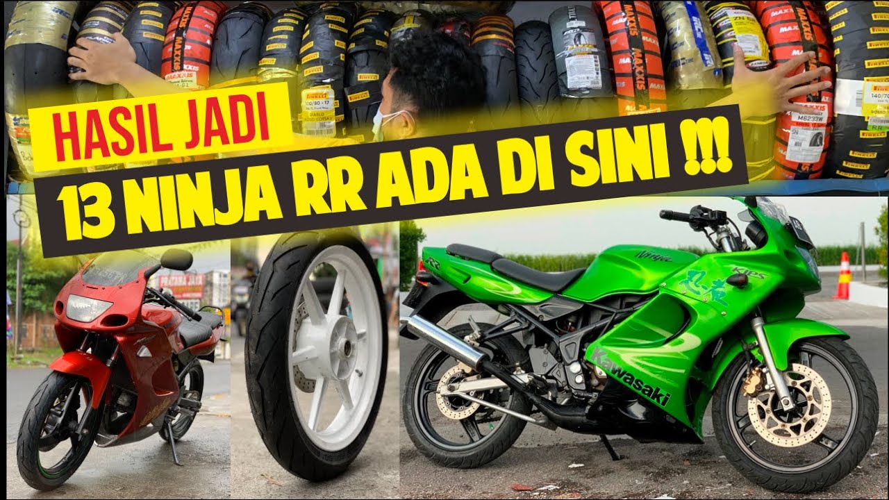 PILIHAN Ban Kawasaki Ninja RR Slick, Ngedonat, Ngotak, Standar dan Hasil Jadinya