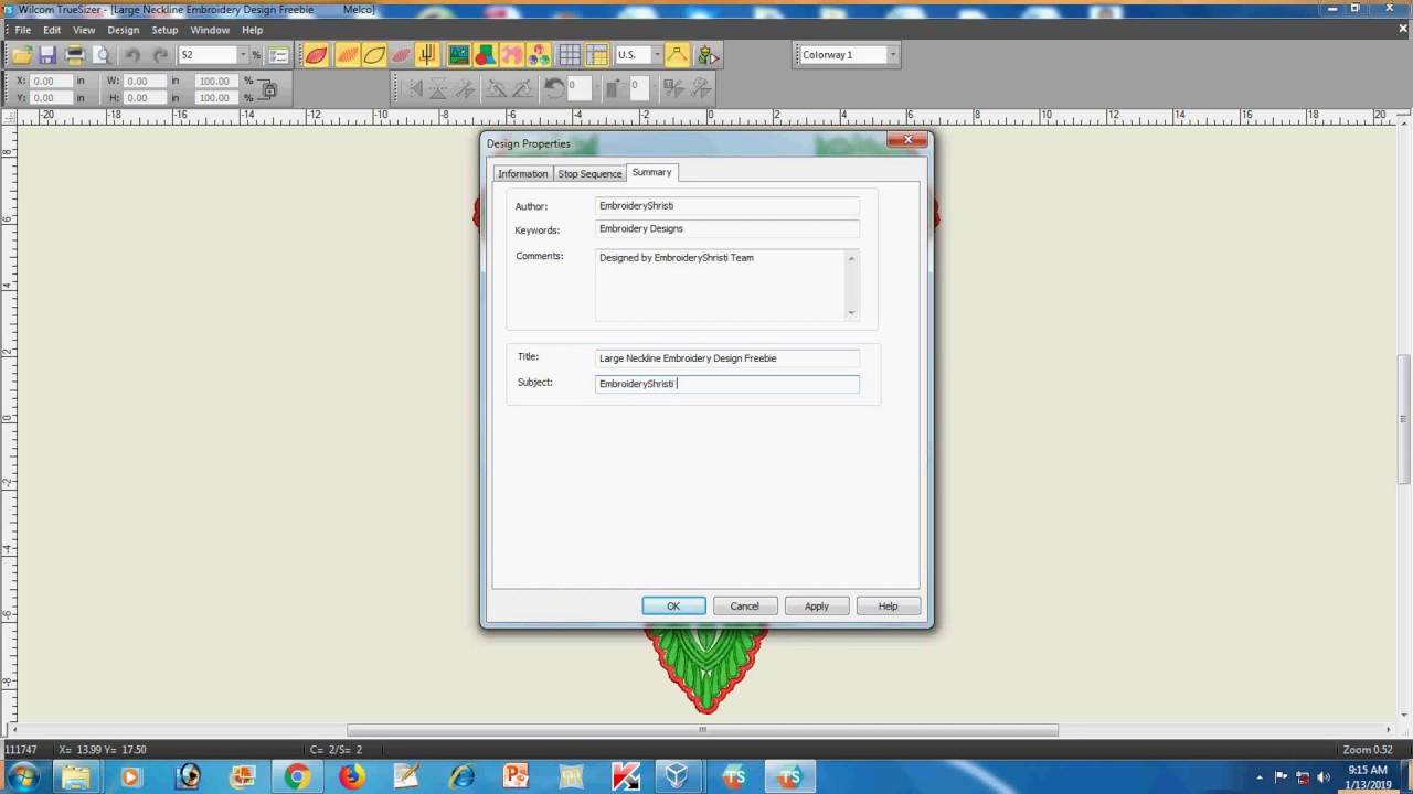 Add Team Details Using Wilcom Truesizer