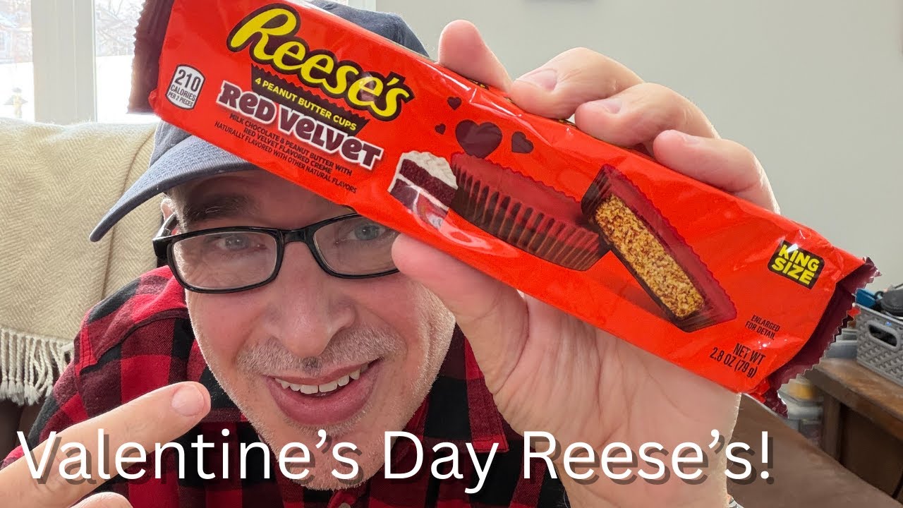 Конфеты Reese’s «Красный бархат» с арахисовой пастой?! Дегустация ко Дню святого Валентина 💘