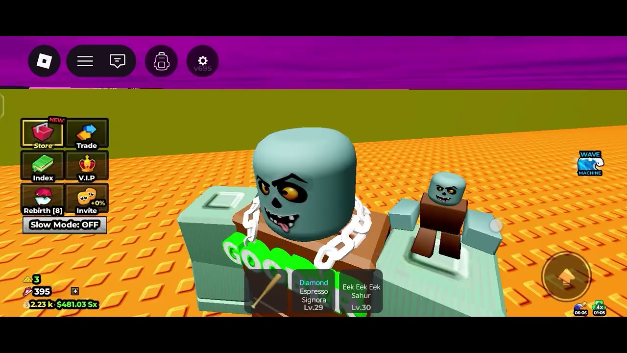 Playing escape tsunami for brainrots wacky wave admin abuse you don't believe what I got