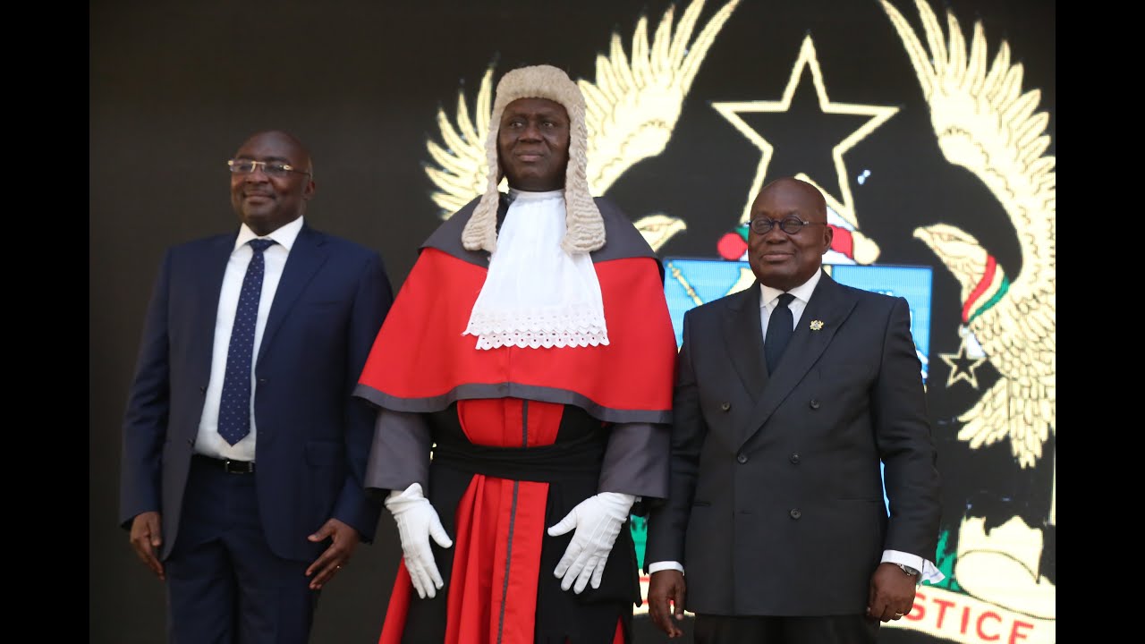 President Akufo-Addo swears in Anin Yeboah as Ghana's new Chief Justice
