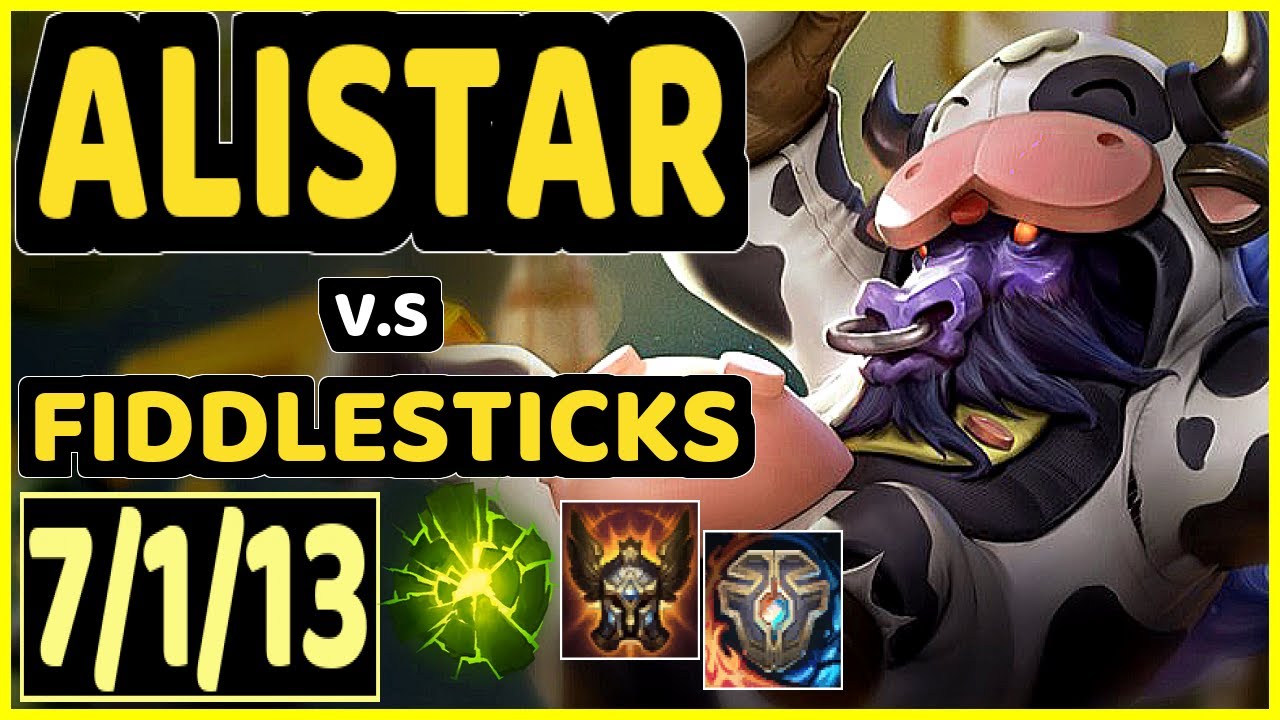 ARCHIE2B (ALISTAR) vs FIDDLESTICKS - 7/1/13 KDA BOTTOM SUPPORT GAMEPLAY - EUW Ranked MASTER