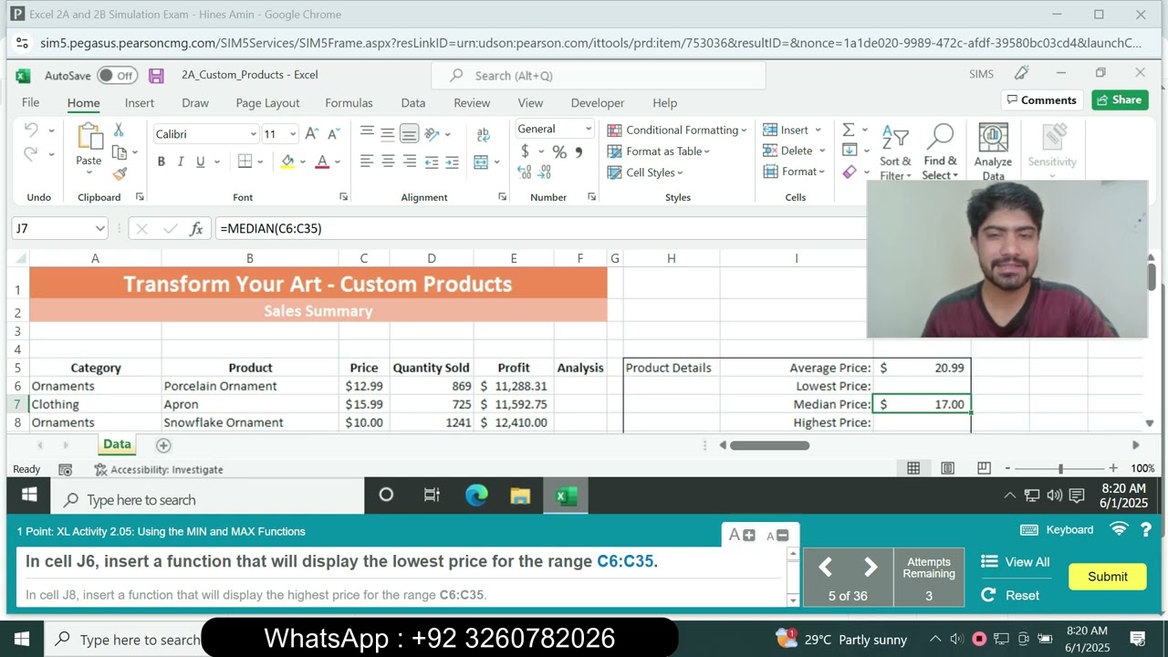 Excel 2A and 2B Simulation Exam | excel 2A and 2B Simulation Exam | excel 2A Simulation Exam | 100%