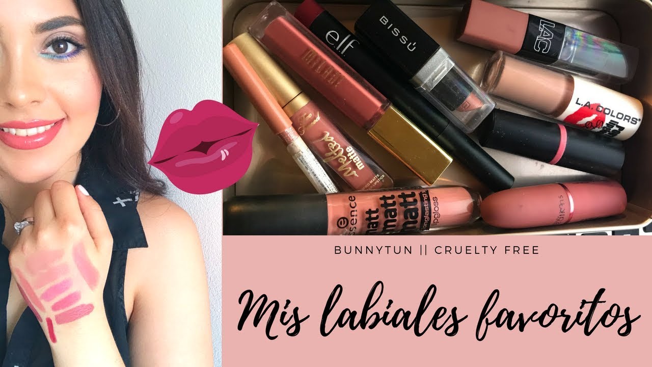 Mis labiales nudes favoritos de temporada + swatches || Cruelty Free || Bunnytun