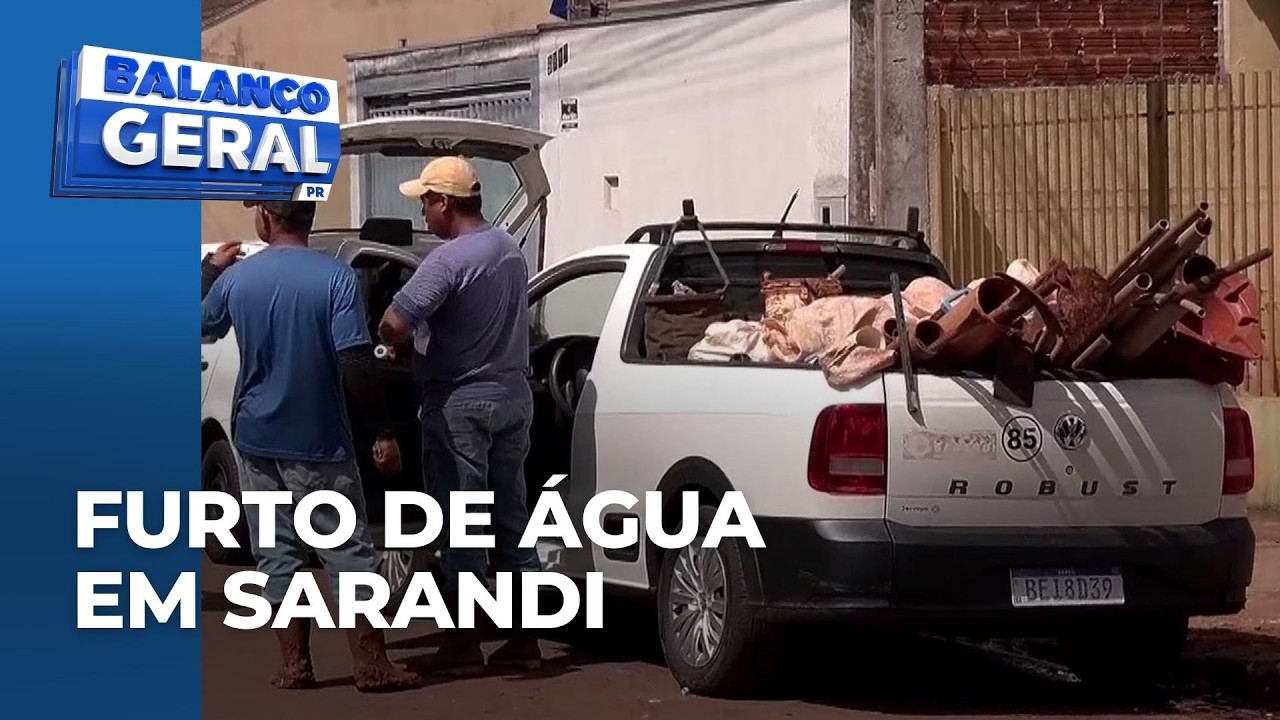 Operação reúne representantes da prefeitura e forças de segurança contra furto de água, em Sarandi