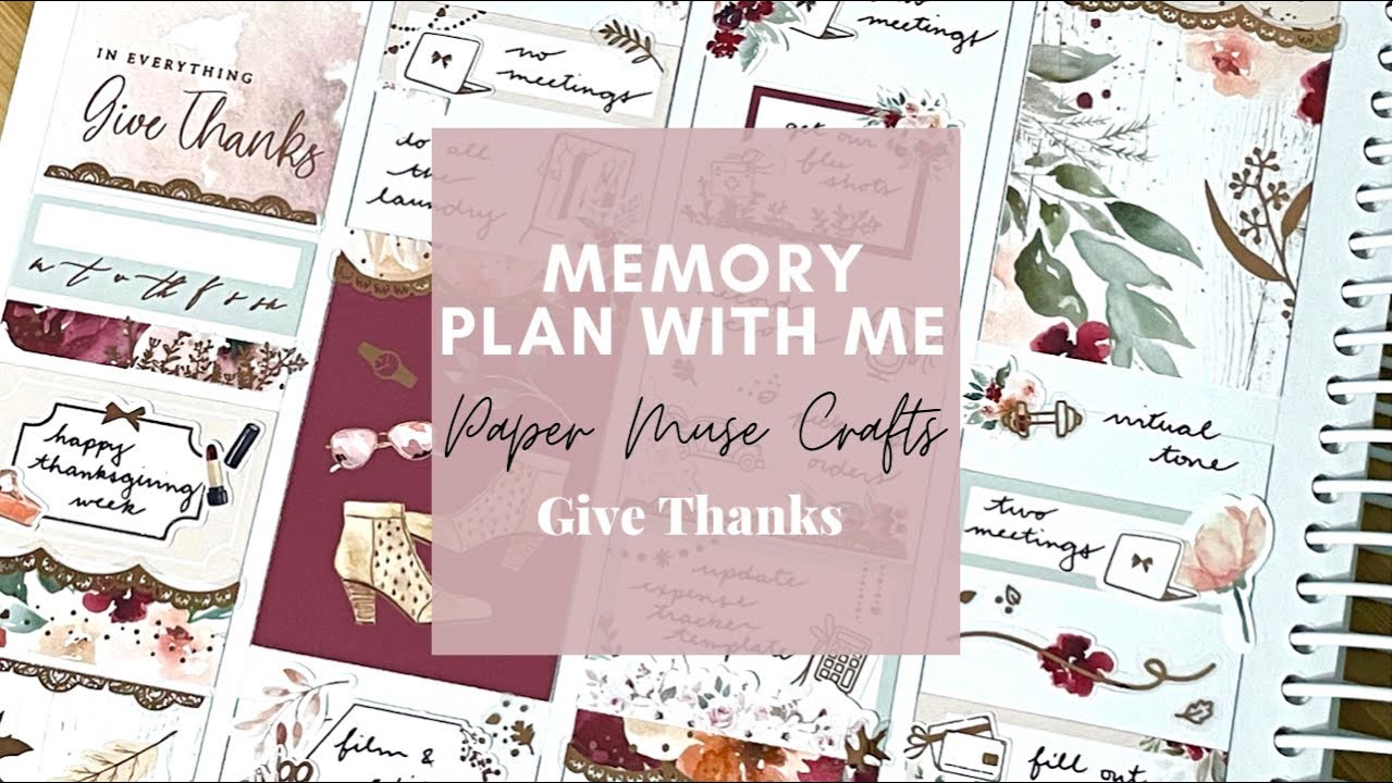 Thanksgiving Week! Memory Plan with Me | Paper Muse Crafts