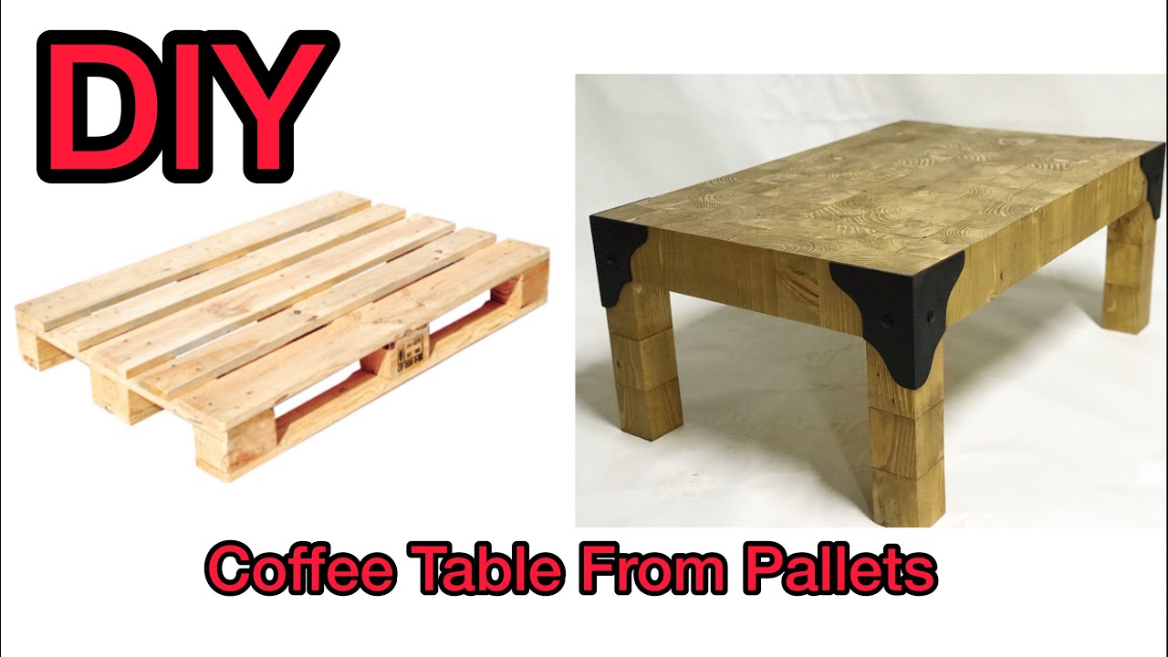 PALETTEN SEHPA YAPIMI//COFFEE TABLE FROM PALLETS